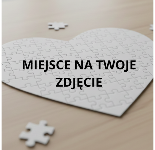 Puzzle personalizowane w kształcie serca 25x20cm