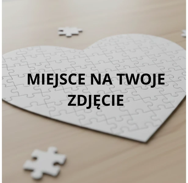 Puzzle personalizowane w kształcie serca 25x20cm